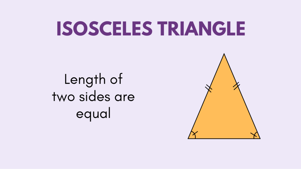 Types of Triangle - Isosceles Triangle