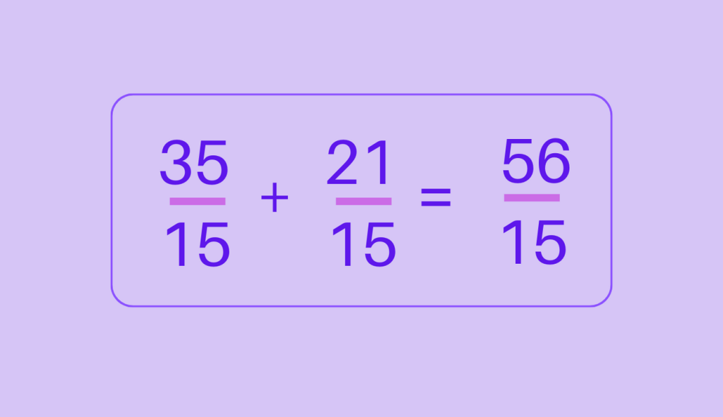 Adding mixed fractions with unlike denominator 