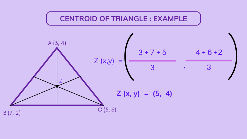 Centroid of Triangle Example