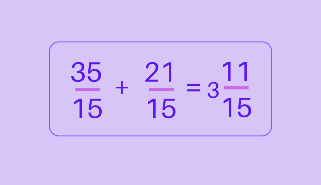 Mixed Fraction Addition with Unlike Denominators